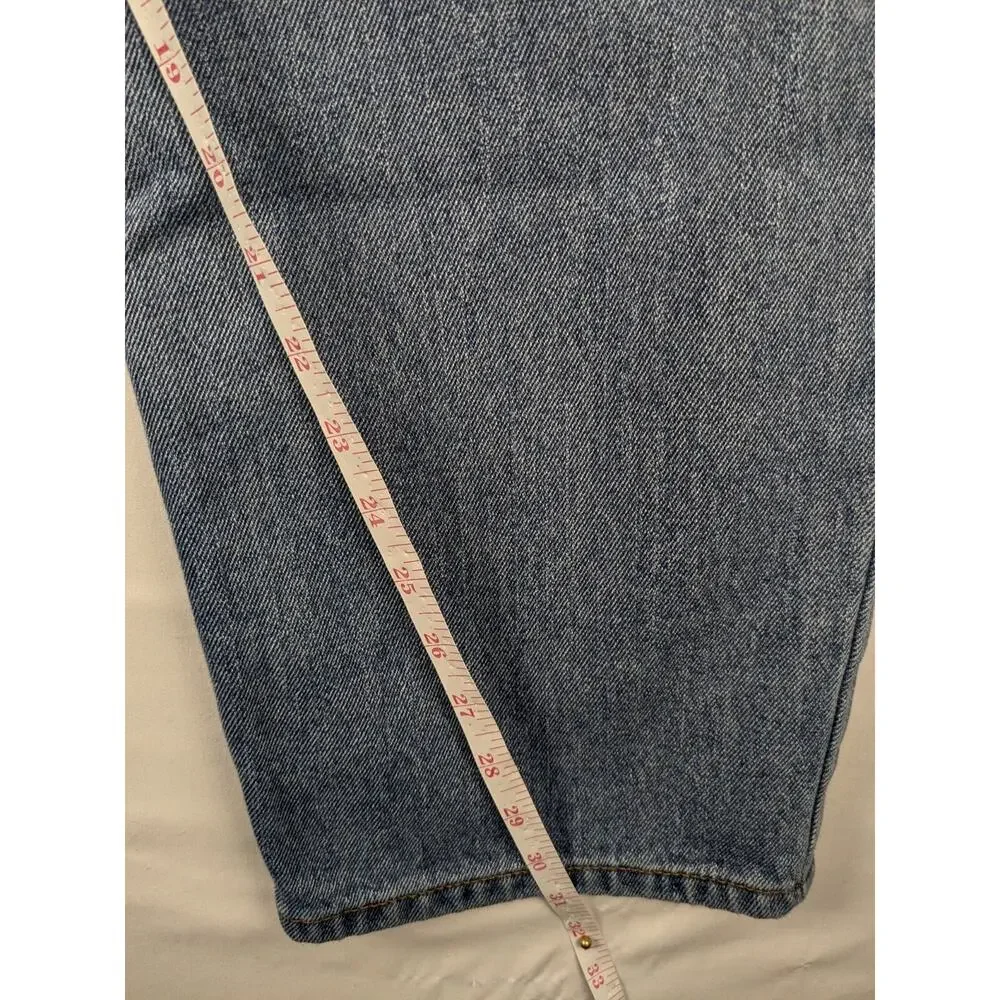 Levis 550 Jeans Relaxed Fit 36x31 Blue Tapered Denim Y2K Distressed Medium Wash